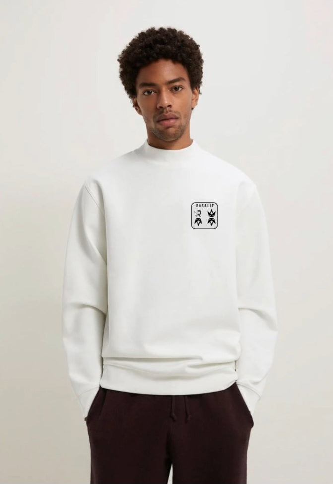 Rosalie Crest Mock-Neck Sweatshirt