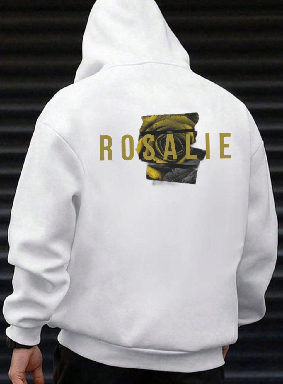 The Rosalie Gilded Rose White Hoodie