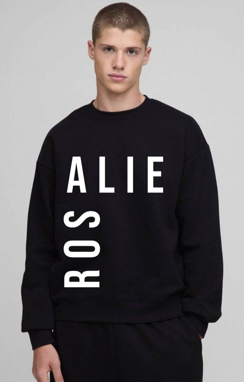 The Rosalie Split Typo Crewneck