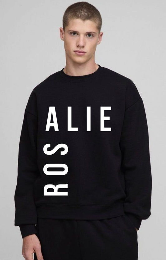 The Rosalie Split Typo Crewneck