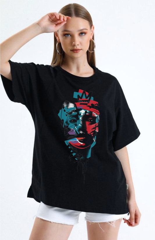 The Rosalie Abstract Crown Tee