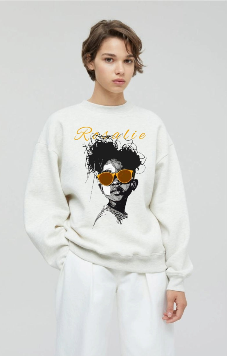 The Rosalie Calligraphy Portrait Crewneck