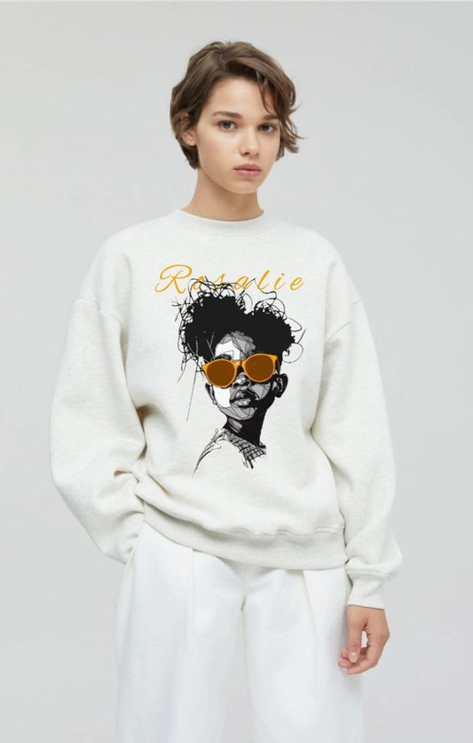 The Rosalie Calligraphy Portrait Crewneck